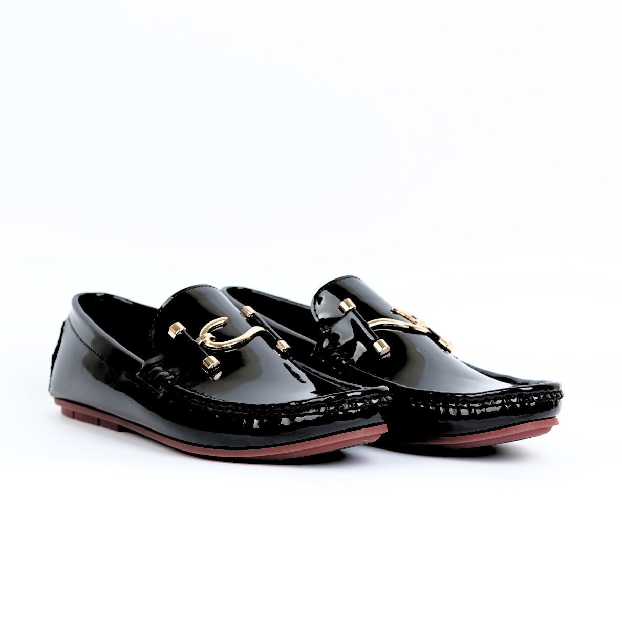 Black patent S Buckle