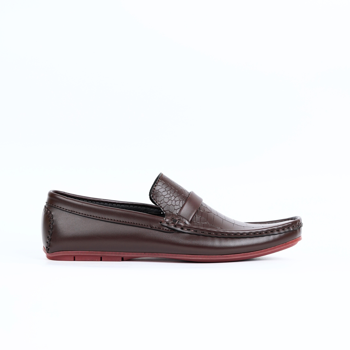 Without Buckle Brown Loafer