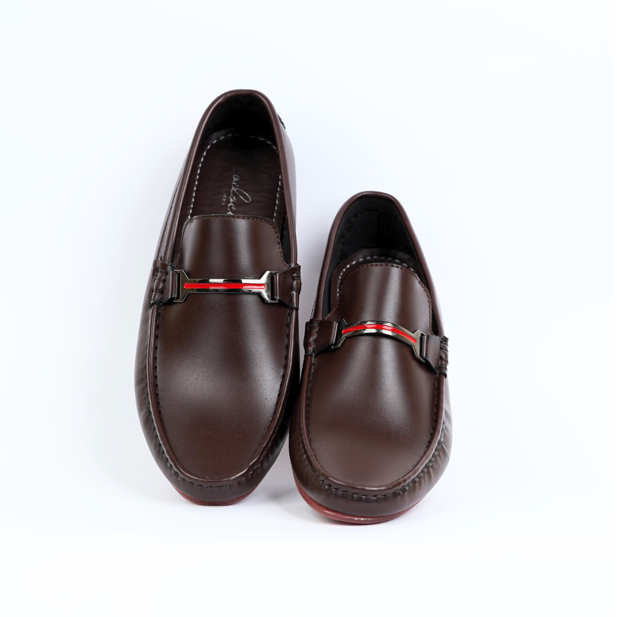 Brown Red Buckle