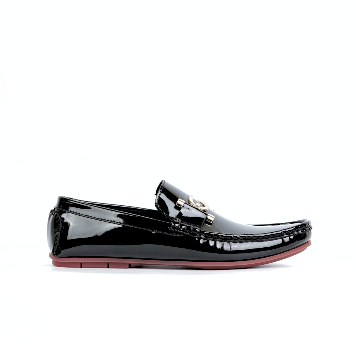 Black patent S Buckle