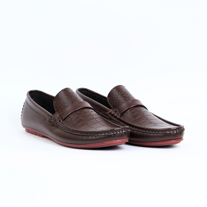 Without Buckle Brown Loafer