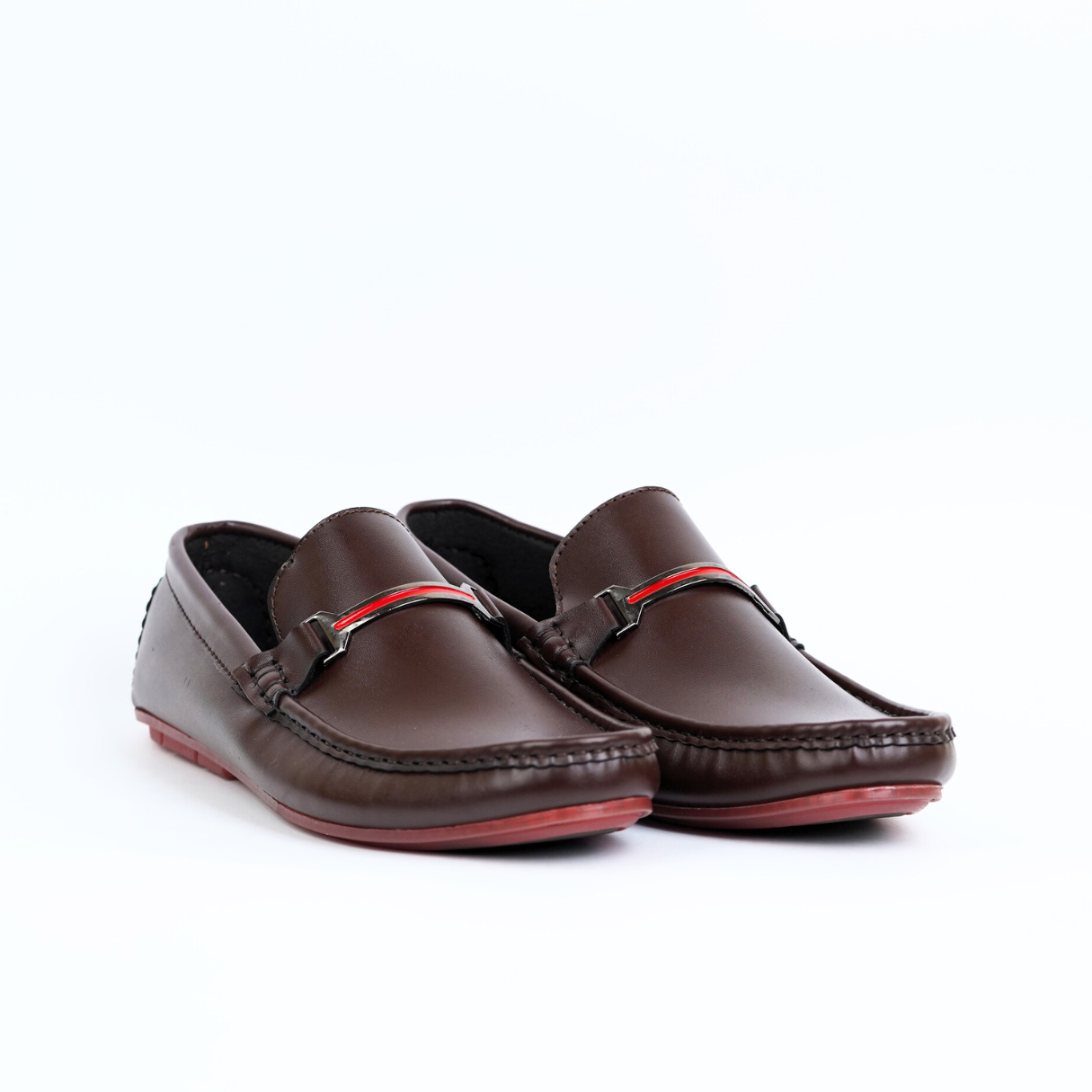 Brown Red Buckle