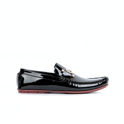 Black patent S Buckle