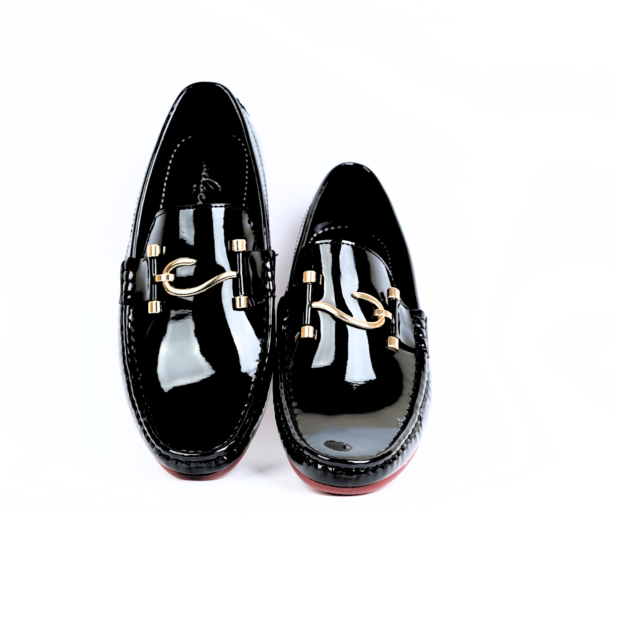 Black patent S Buckle